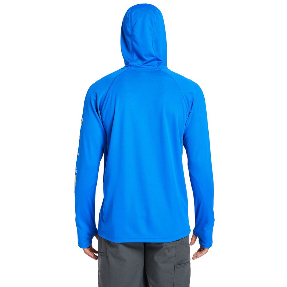 Timberland Mens Sweatshirts PRO® Wicking Good Hoodie - Blue - India XE1275846